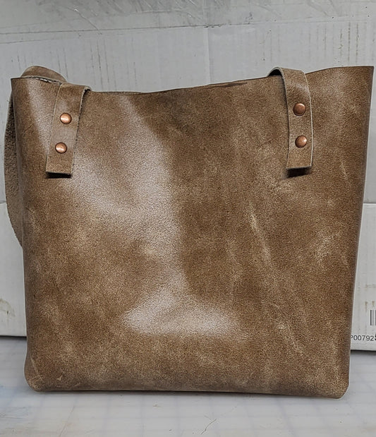 Leather Tote Distressed